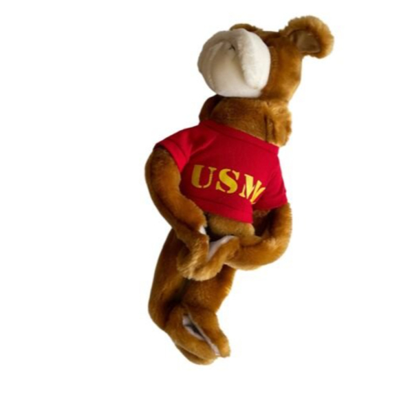Hanging Bulldog plush With USMC Tee Shirt Chesty Semper Fi - Picture 7 of 7